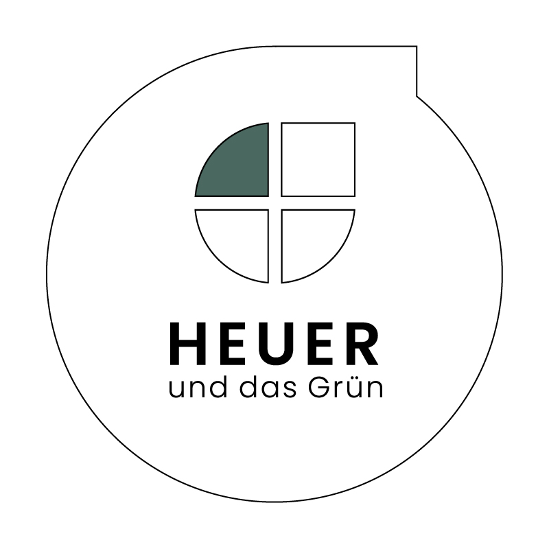 Logo der Firma Heuer und das Grün